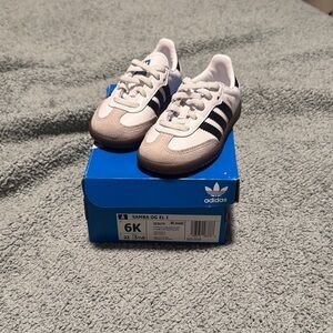 Adidas Kids Samba OG White and Black Sneakers